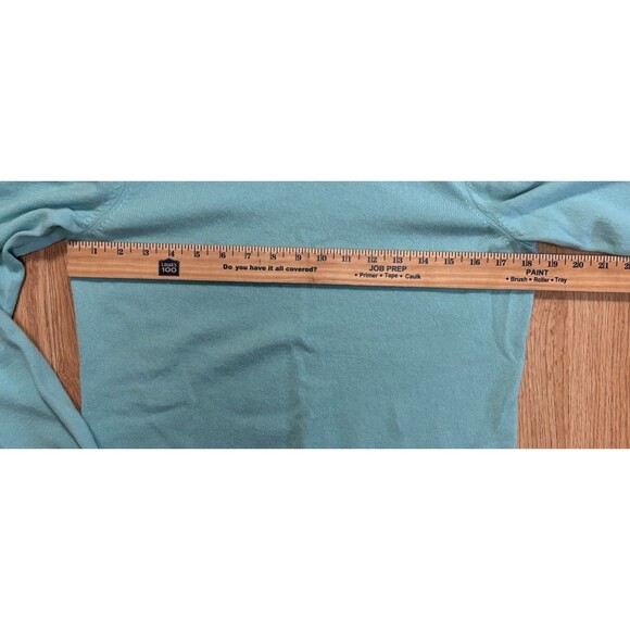 Talbots 100% Pure Cashmere  Pullover Sweater Women’s Size Med Teal - Picture 8 of 9